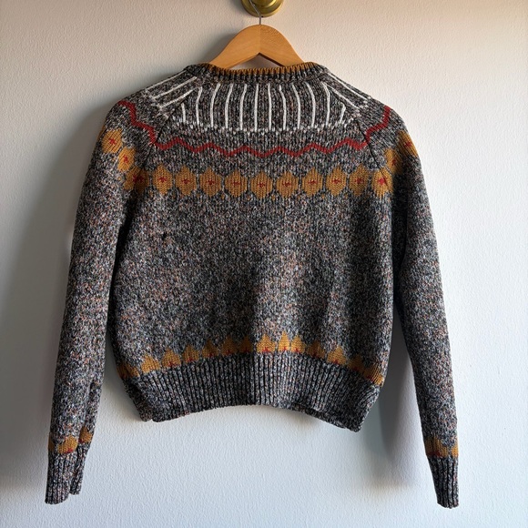 Zara Multicolor Patterned Crew Neck Sweater - Picture 2 of 6